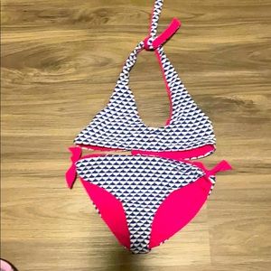 Girls Vineyard Vines Reversible Bathing Suit 10/12